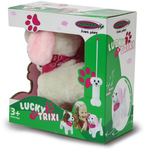 Jamara - Trixi RC Furry Dog white/pink 27MHz-2