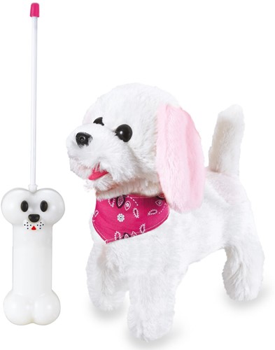 Jamara - Trixi RC Furry Dog white/pink 27MHz-3