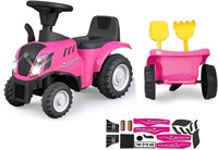 Jamara - Push-Car New Holland T7 Tractor pink-3