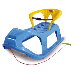 Jamara - Snow Play Sled Snow-Star 90cm blue with backrest