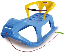 Jamara - Snow Play Sled Snow-Star 90cm blue with backrest