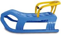 Jamara - Snow Play Sled Snow-Star 90cm blue with backrest-2