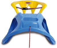 Jamara - Snow Play Sled Snow-Star 90cm blue with backrest-3
