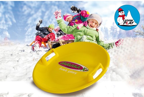 Jamara - Snow Play Round Snow Sledge 60cm yellow-3