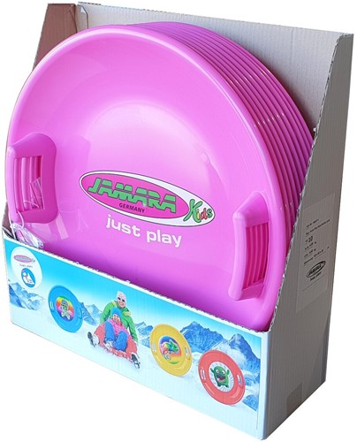 Jamara - Snow Play Round Snow Sledge 60cm pink-2