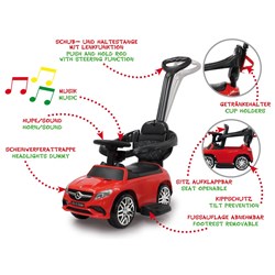 Jamara - Push Car Mercedes-Benz  AMG GLE 63 red 3in1