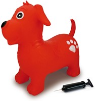 Jamara - Bouncing Animal  dog red with pump-3