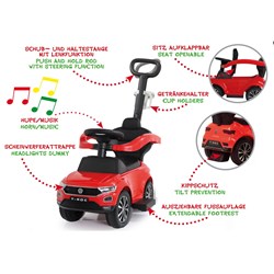 Jamara - Push Car VW T-Roc red 3in1