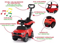 Jamara - Push Car VW T-Roc red 3in1