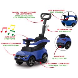 Jamara - Push car VW T-Roc blue 3in1