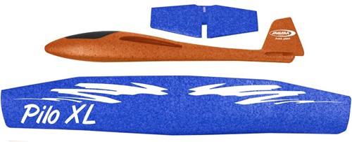 Jamara - Pilo XL Foam Hand Launch glider EPP wing blue fuselage orange-3
