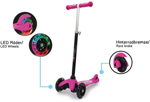 Jamara - KickLight Scooter pink