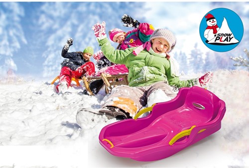 Jamara - Snow Play Bob Comfort 80 cm pink with brake-3