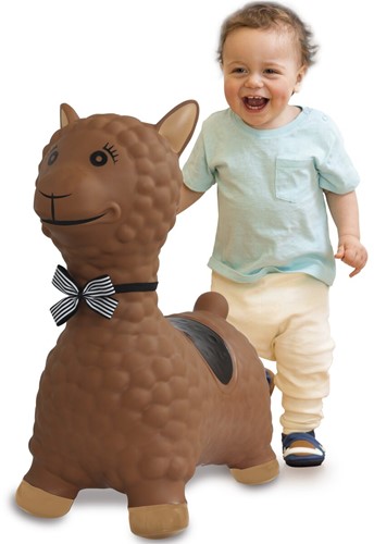 Jamara - Bouncing Animal  Lama brown with pump