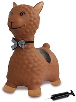 Jamara - Bouncing Animal  Lama brown with pump-3