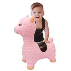 Jamara - Bouncing Animal  Lama pink with pump