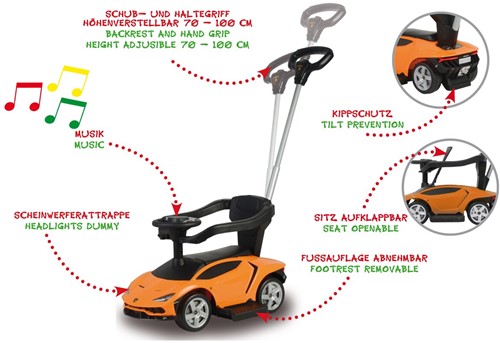 Jamara - Push-Car Lamborghini Centenario orange 3in1