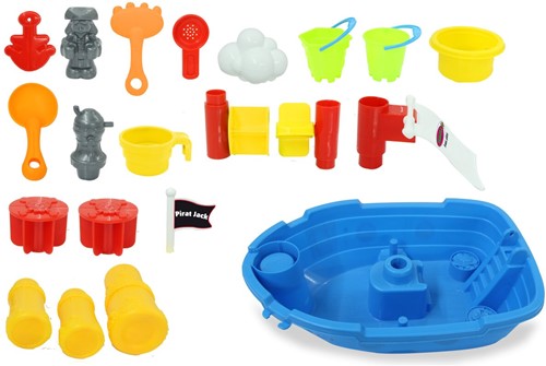 Jamara - Sand and water playing table Pirat Jack 21pcs-3
