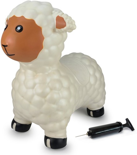 Jamara - Bouncing animal sheep white with pump-3