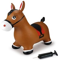 Jamara - Bouncing animal horse brown with pump-3