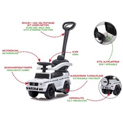 Jamara - Push-Car Mercedes-Benz G 350 d white 3in1