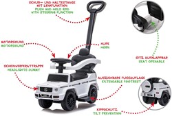 Jamara - Push-Car Mercedes-Benz G 350 d white 3in1