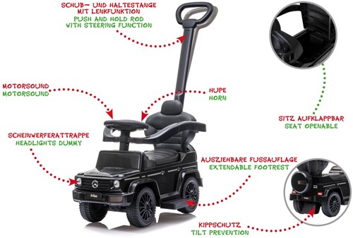 Jamara - Push-Car Mercedes-Benz G 350 d black 3in