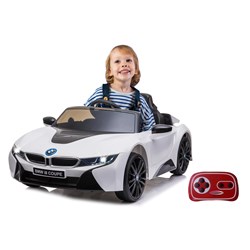 Jamara - Ride-on BMW I8 Coupe white 12V 2,4GHz