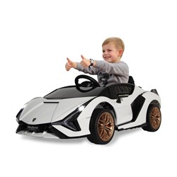 Jamara - Ride-on Lamborghini Sián FKP 37 white 12V