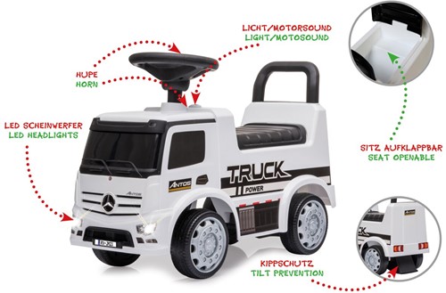 Jamara - Push-Car Mercedes-Benz Antos white