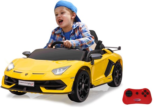 Jamara - Ride-on Lamborghini Aventador SVJ yellow 12V 2,4GHz