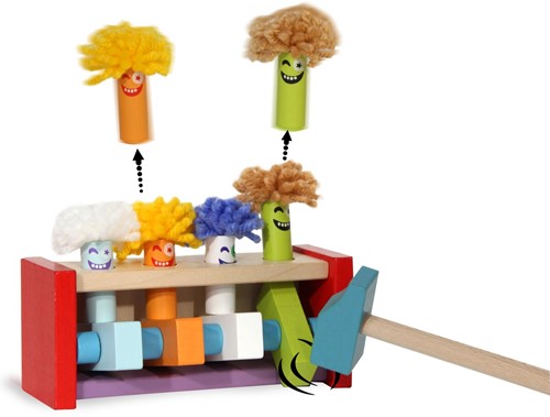 Jamara - Wooden Toys Kidiwood Kidiwood Jumping Clowns 6pcs.