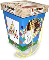 Jamara - Wooden Toys Kidiwood Kidiwood Wooden blocks Construction kit 100pcs.-2