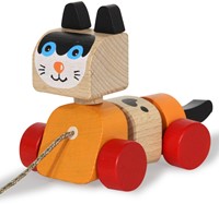 Jamara - Wooden Toys Kidiwood Walk-a-long cat-3