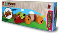 Jamara - Wooden Toys Kidiwood Sausage dog (Push and Pull)-2