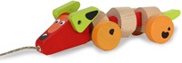Jamara - Wooden Toys Kidiwood Sausage dog (Push and Pull)-3