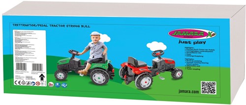 Jamara - Pedal tractor Strong Bull red-2