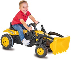 Jamara - Pedal tractor with loader Strong Bull yellow