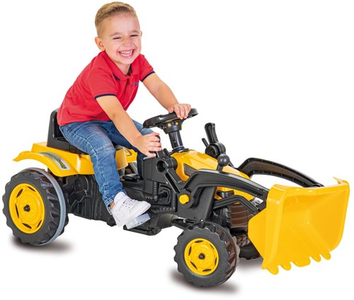 Jamara - Pedal tractor with loader Strong Bull yellow