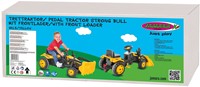 Jamara - Pedal tractor with loader Strong Bull yellow-2