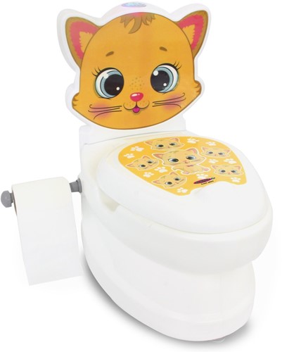 Jamara - My small Toilet Cat with flush sound and Toilet paper holder