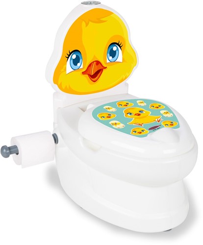Jamara - My small Toilet Chick with flush sound and Toilet paper holder