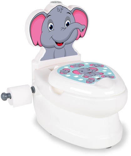 Jamara - My small Toilet Elephant with flush sound and Toiletn paper holder