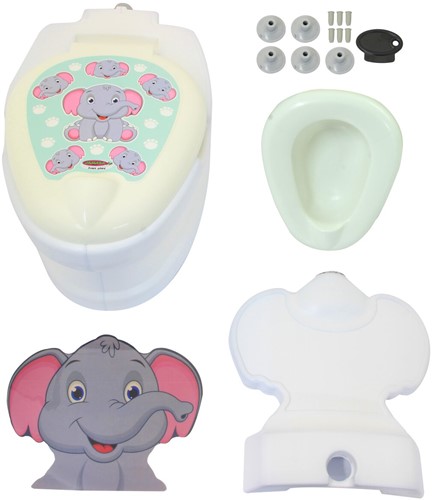 Jamara - My small Toilet Elephant with flush sound and Toiletn paper holder-3