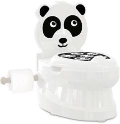 Jamara - My little toilet panda with flushing sound and toilet paper holder