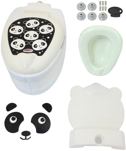 Jamara - My little toilet panda with flushing sound and toilet paper holder-3