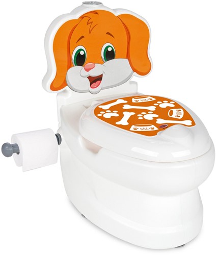 Jamara - My little toilet dog with flushing sound and toilet paper holder