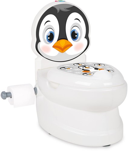 Jamara - My little toilet penguin with flushing sound and toilet paper holder