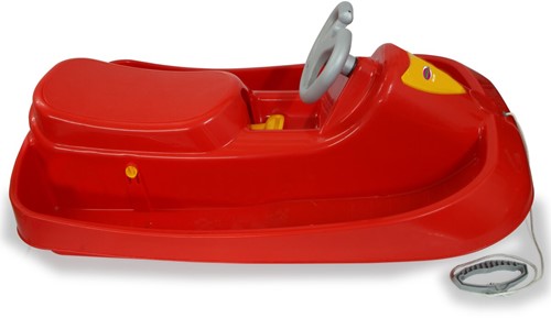 Jamara - Snow Play Bob Ralley 100 cm red with steering wheel and break-3