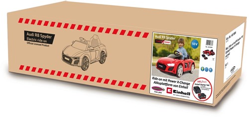 Jamara - Ride-on Audi R8 Spyder 18V red Einhell Power X-Change incl. Starter Set-2